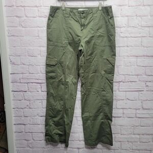 Refuge Women's Green Cargo Pants Size XL‎ Pockets Hiking Outdoors Gorpcore